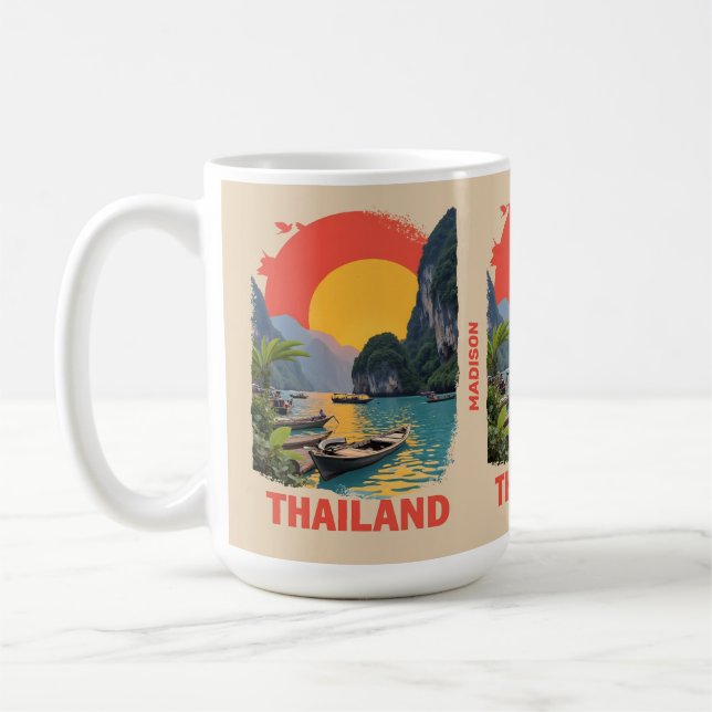 Mug Nom personnalisé Thaïlande (Gauche)