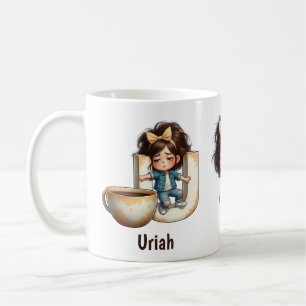Mug Nom personnalisé & U Matinée endormie Plaid Person