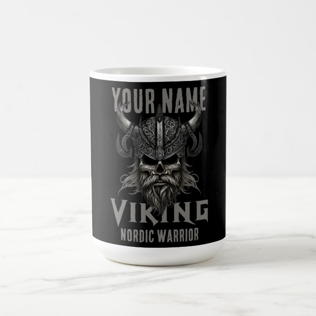 Mug NOM personnalisé Viking Warrior Heritage (Centre)