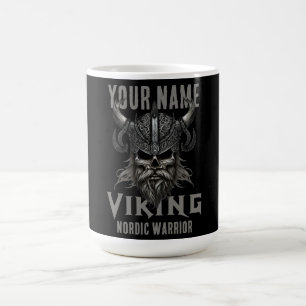 Mug NOM personnalisé Viking Warrior Heritage