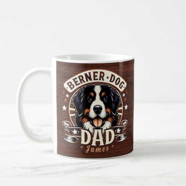Mug Nom personnel Berner Chien Papa - Bernese Daddy (Gauche)
