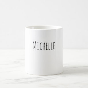 Mug Nom personnel minimaliste moderne professionnel