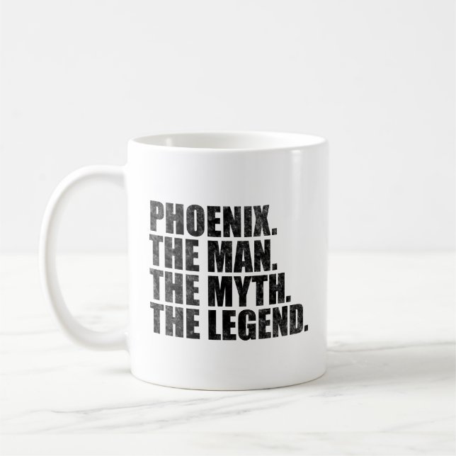 Mug Nom Phoenix, Phoenix l'homme le mythe la légende (Gauche)