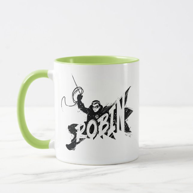 Mug Nom Pinceau Encre Robin (Gauche)