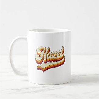 Mug Nom rétro Hazel Design vintage des années 70