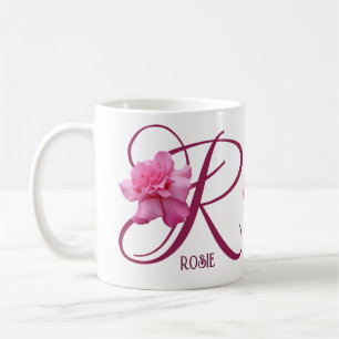 Mug Nom Rosie personnalisable rose fleurs boho