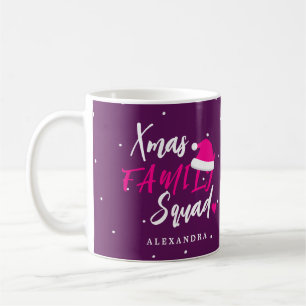 Mug Nom script personnalisé de l'équipe de famille de