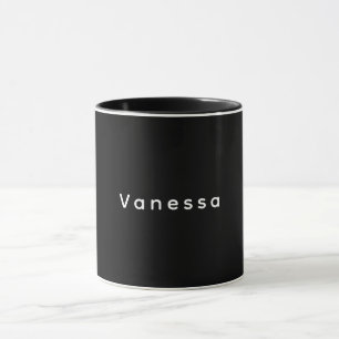 Mug Nom simple classique professionnel personnalisé no