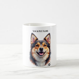 Mug Nom simple moderne de l'animal & Conception person