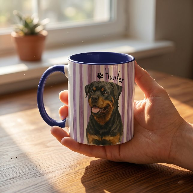 Mug Nom simple moderne de l'animal et photo (Créateur téléchargé)