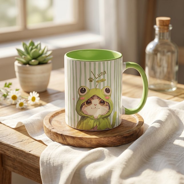 Mug Nom simple moderne et photo de l'animal de compagn (Créateur téléchargé)