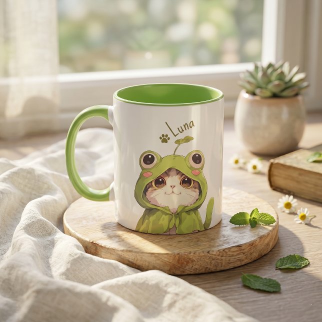 Mug Nom simple moderne et photo de l'animal de compagn (Créateur téléchargé)