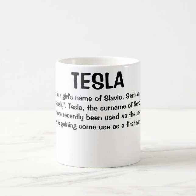 Mug Nom Tesla Signification (Centre)