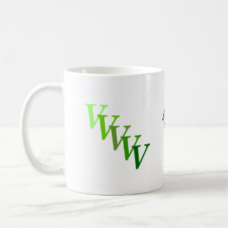 Mug - Nom vert et initiales