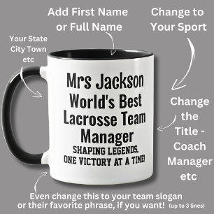 Mug Nom, Worlds Best Lacrosse Team Manager