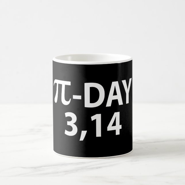 Mug Nombre Pi comme jour de pi (Centre)