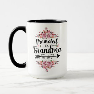 Mug Nommée Grand-mère 2025 Annonce de grossesse