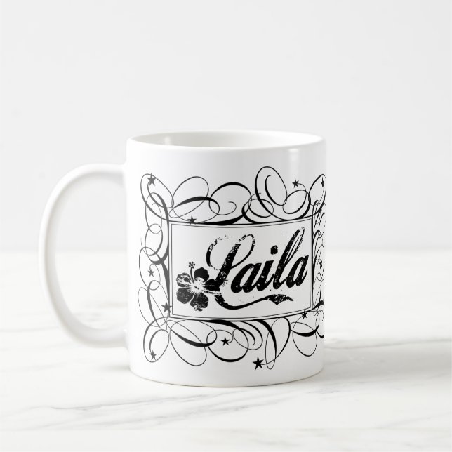 Mug Nommez Laila dans le cadre élégant d'intérieur de (Gauche)