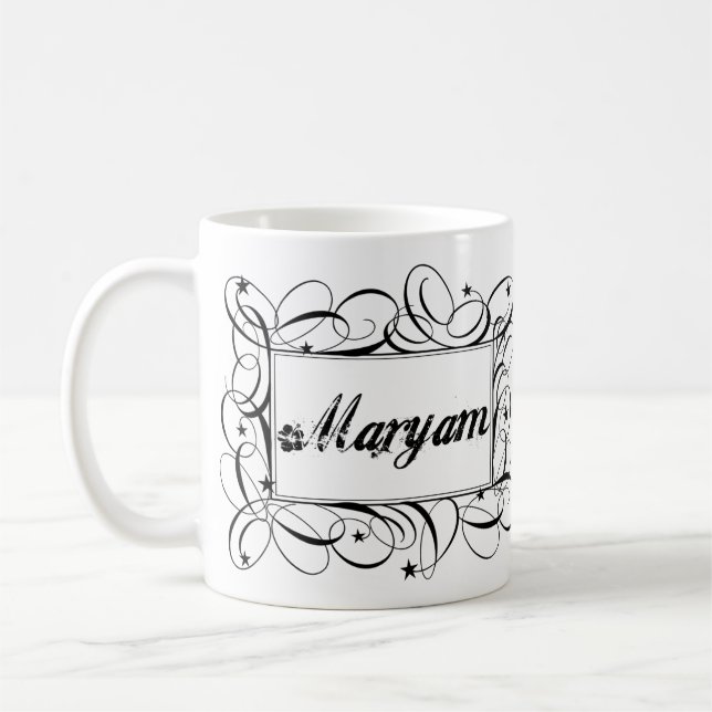 Mug Nommez Maryam dans le cadre élégant d'intérieur de (Gauche)