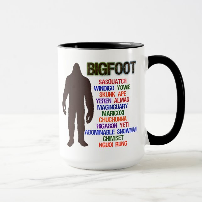 Mug Noms de Bigfoot (Droite)