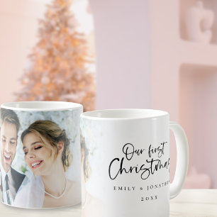 Mug Noms de Noël des premiers mariés Année Photo