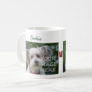 Mug NOMS de photos de chien et chat LOVE Patte Moderne