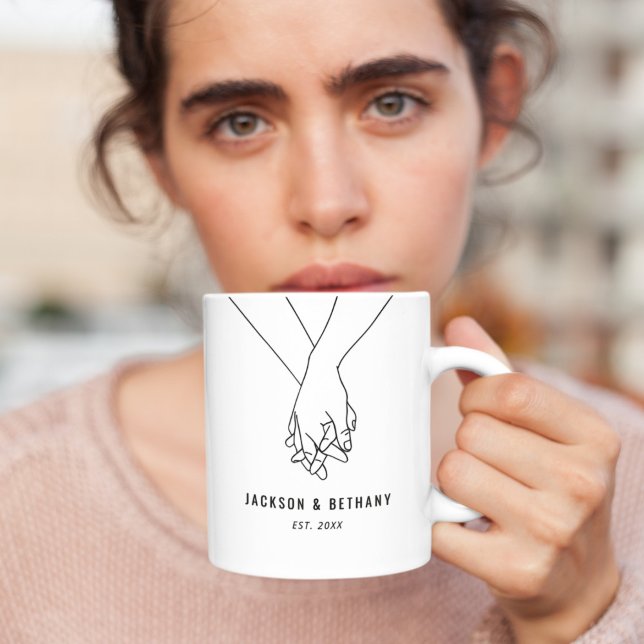 Mug Noms et année de création d'un couple (Créateur téléchargé)