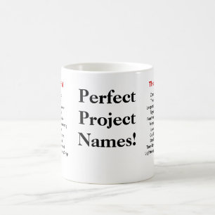 Mug Noms parfaits de projet - pour adapter à tous les
