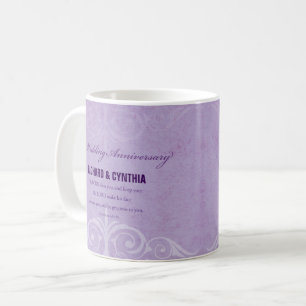 Mug Noms personnalisés, 50e anniversaire du Mariage à