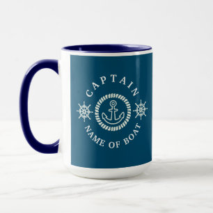 Mug Noms personnalisés des capitaines et des bateaux d