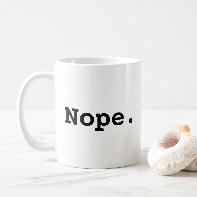 Mug Non. Drôle Procrastinateur (Avec donut)