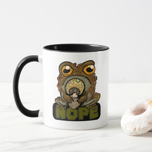 Mug Non ! Grumpy Toad (Avec donut)