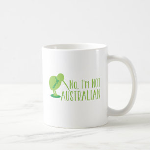 Mug Non, je ne suis pas AUSTRALIEN (avec l'oiseau et