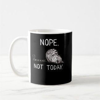 Mug Non Pas Aujourd'Hui Funny Lazy Cat Premium T-Shirt