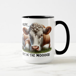 Mug "Non..." Pun de vache personnalisable