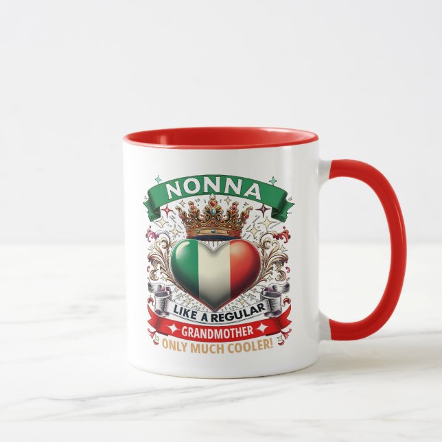 Mug Nonna comme une grand-mère régulière  (Droite)