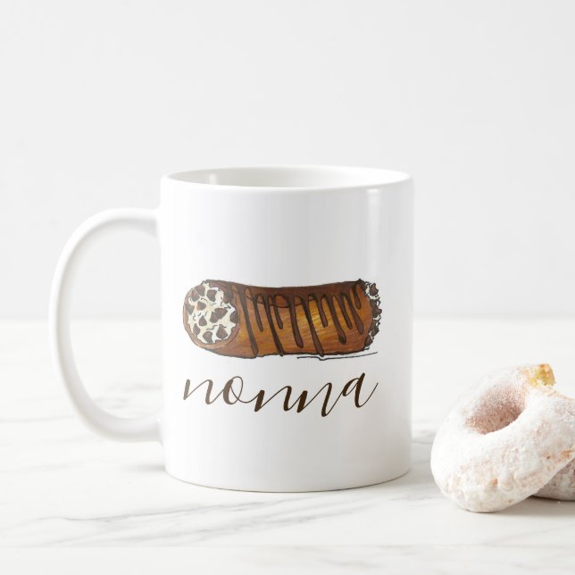 Mug Nonna's Kitchen Italienne Grand-mère Cannoli Pâtis (Avec donut)