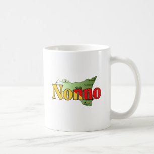 Mug Nonno avec la carte de la Sicile