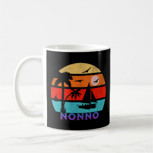 Mug Nonno Retro Sunset Ocean Grand-père