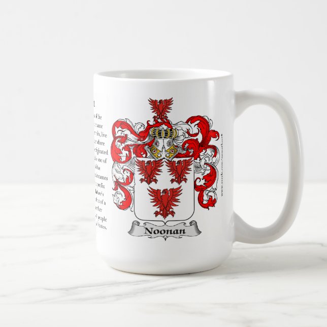 Mug Noonan, l'origine, la signification et la crête (Droite)