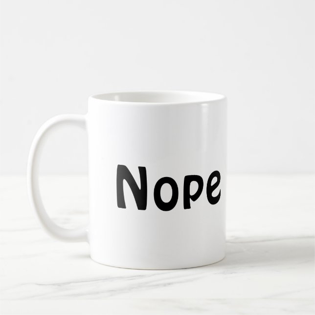 Mug Nope de café (Gauche)