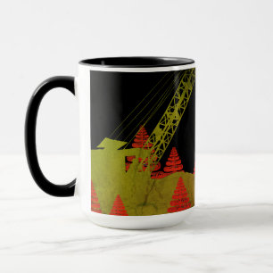Mug Nord-Ouest exploitant de la grue OPÉRATIONNEL art