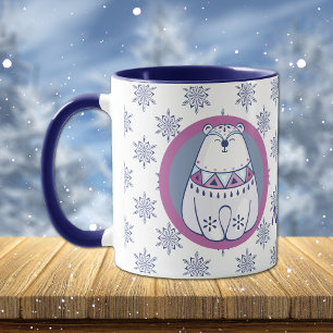 Mug Nordique Style Snowman et Ours Polaire Personnalis
