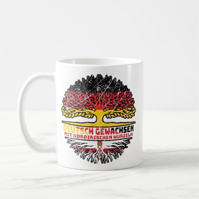 Mug Nordirland Nordirisch Deutsch Deutschland Baum (Gauche)