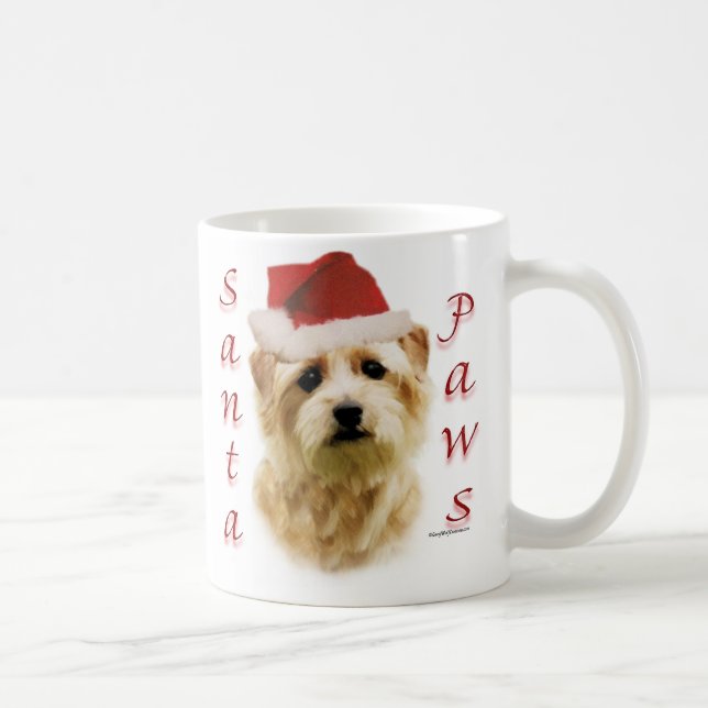 Mug Norfolk Terrier Père Noël Paws (Droite)
