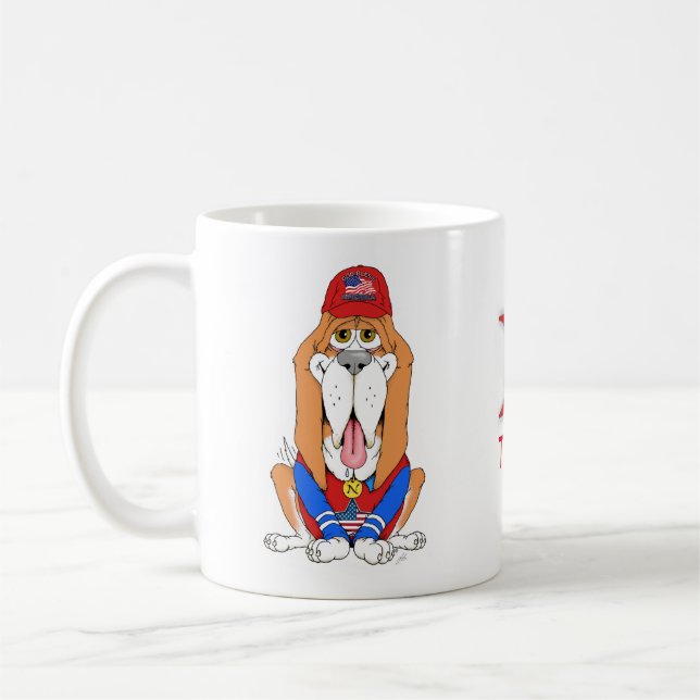 Mug Norman Patriotic Pup (Gauche)