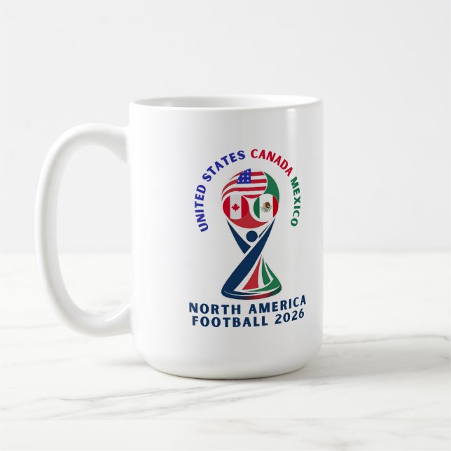 Mug North America Football 2026 | USA Canada Mexico (Gauche)