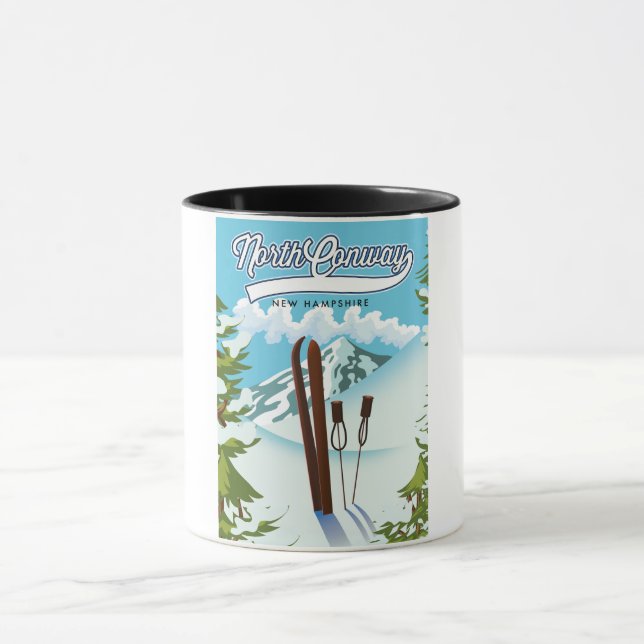 Mug North Conway New Hampshire, pour skier (Centre)
