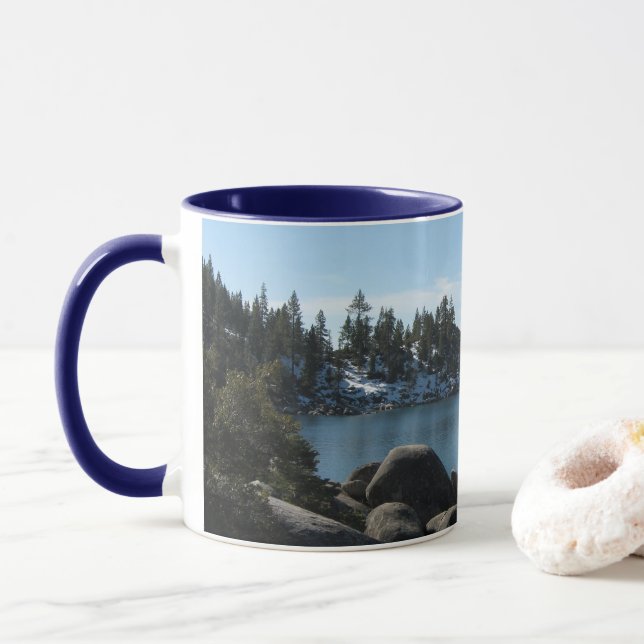 Mug North Shore Lake Tahoe, Incline Village, Nevada (Avec donut)