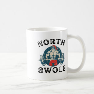 Mug North Swole Funny Entraînement Père Noël Christmas